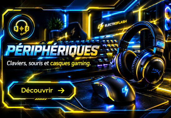 Périphériques - Claviers, souris et casques gaming